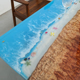 Pre-order -Custom Epoxy Resin Ocean Dining Table